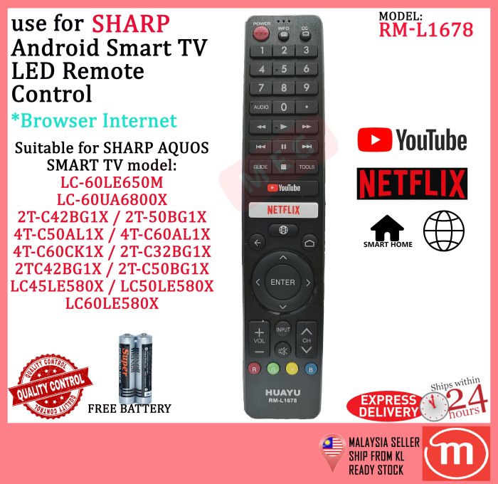 Fungsi remote tv sharp