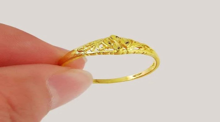 Harga cincin emas 1 gram 22 karat hari ini