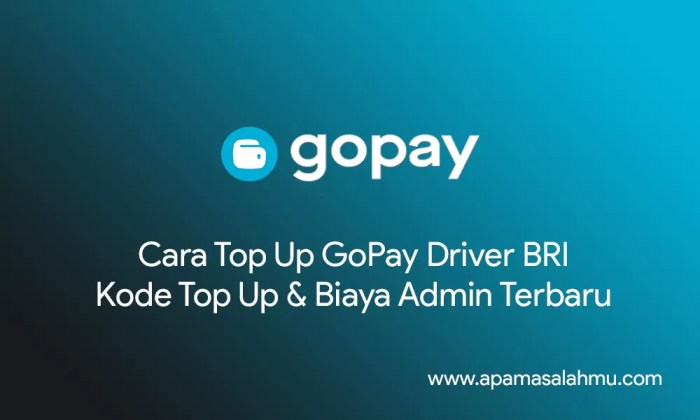 Gopay gojek saldo isi langsung