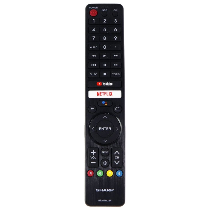 Fungsi tombol remote tv sharp