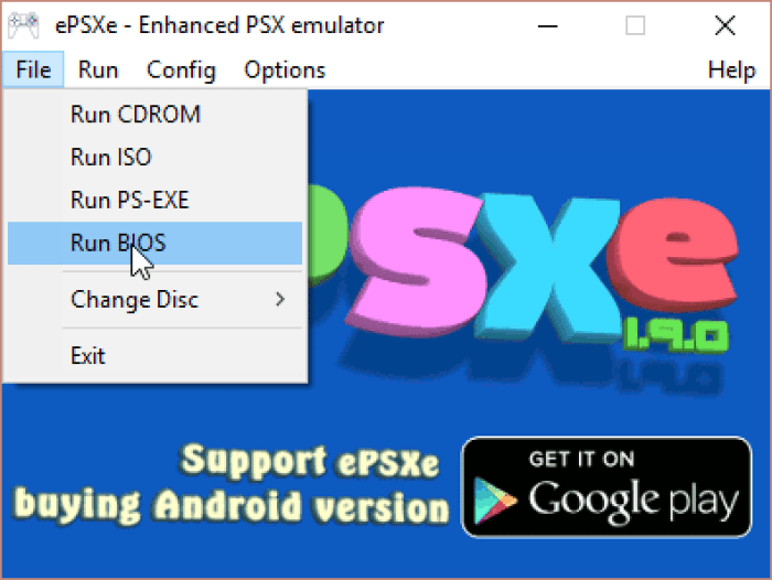 Cara instal epsxe di pc