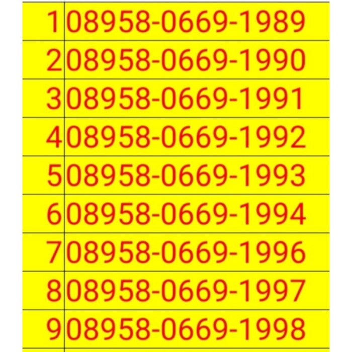 Nomor indosat 13 digit