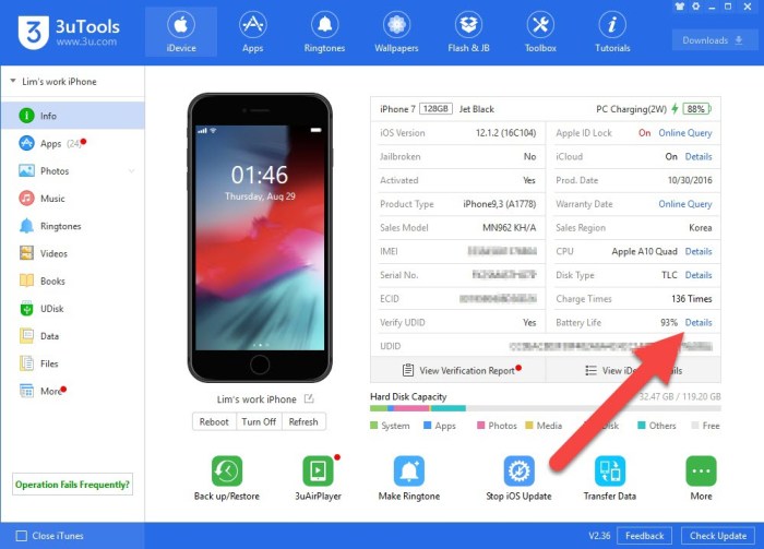 Cara cek baterai iphone ori atau tidak