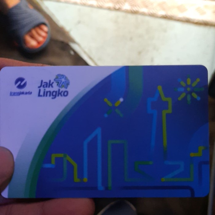 Kartu yang bisa digunakan untuk naik jak lingko