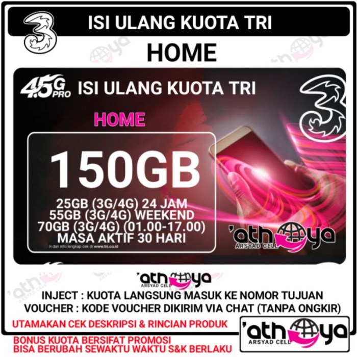 Cara daftar paket tri 117gb