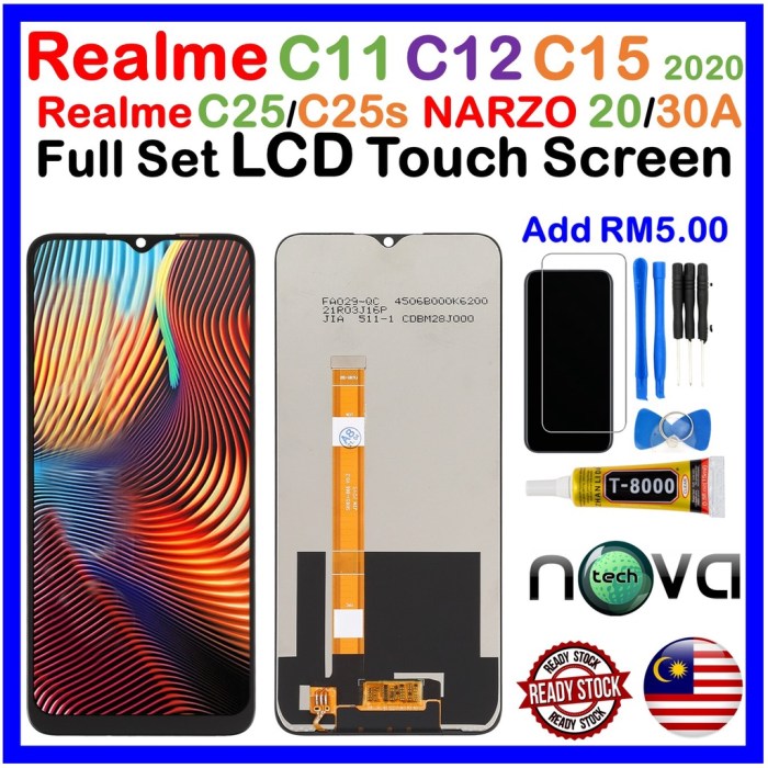 Harga lcd realme c15 di service center