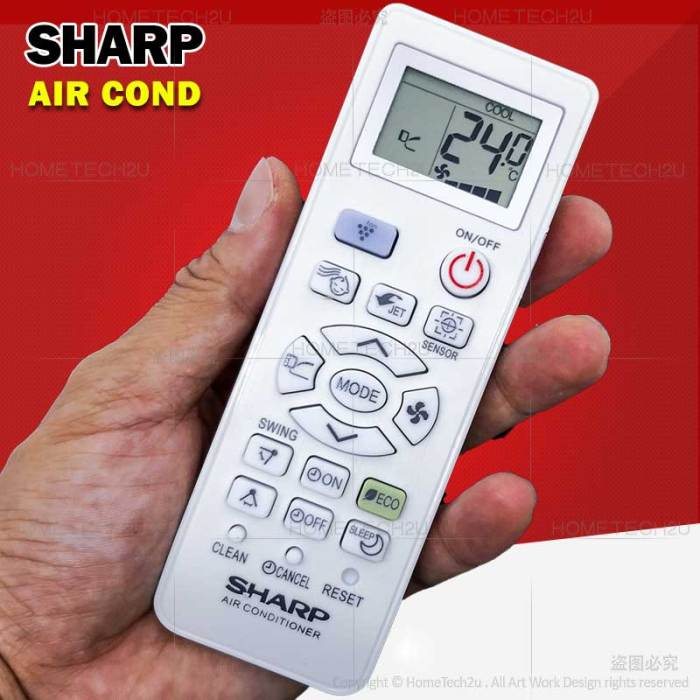 Arti x fan di remote ac sharp