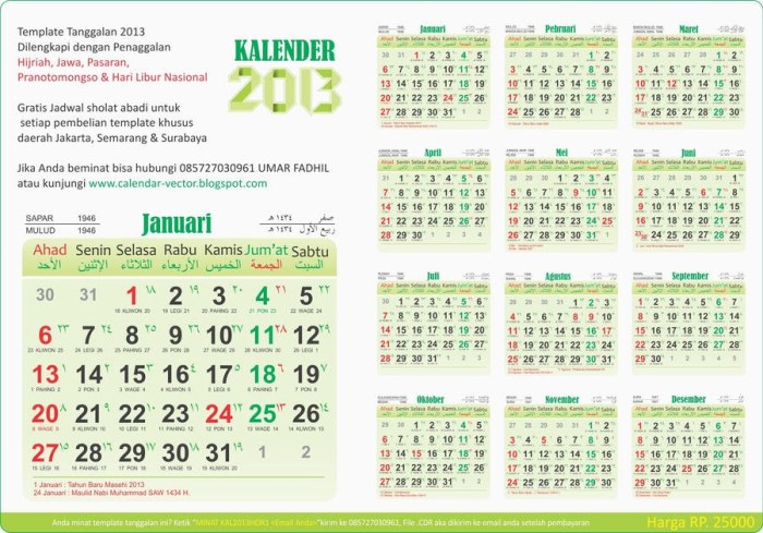 Kalender 1999 lengkap dengan weton