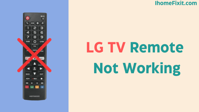 Tv led lg tombol dan remote tidak berfungsi