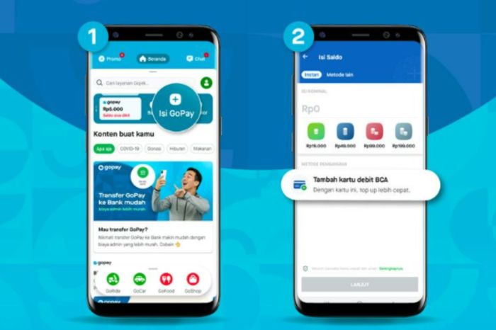 Topup saldo gopay cara gojek alfamart atm dan