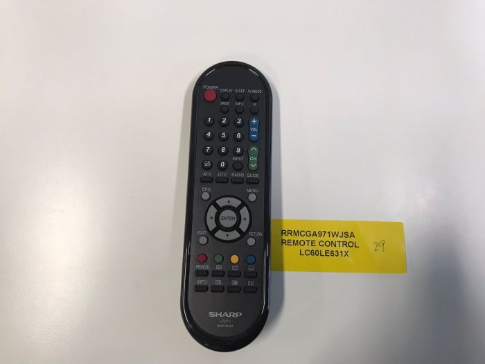 Fungsi tombol remote tv sharp