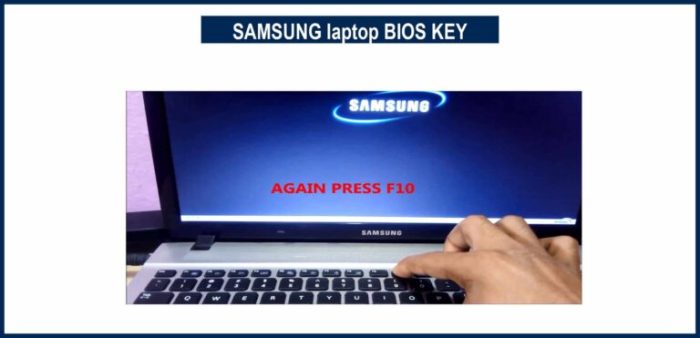 Masuk bios laptop samsung