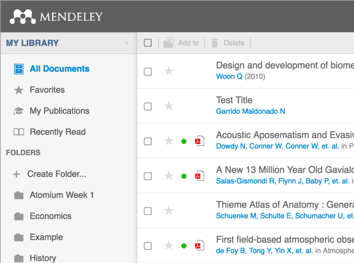 Mendeley i3l