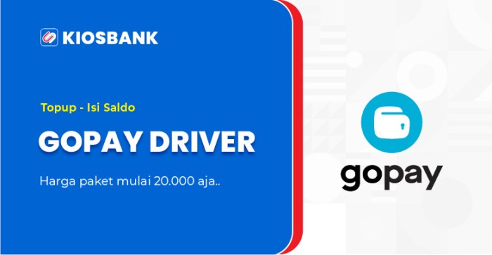 Isi gopay driver via mandiri