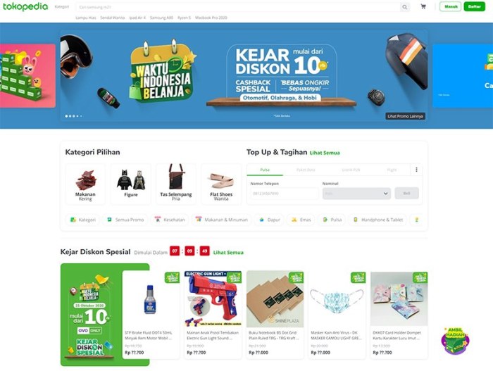 Isi dana lewat tokopedia