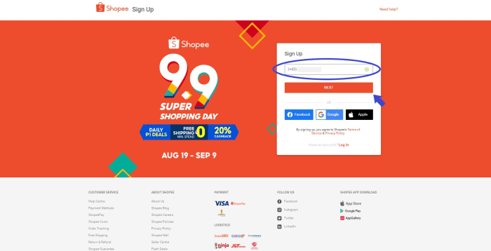 Cara cek umur akun shopee