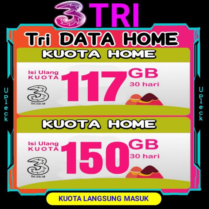 Cara daftar paket tri 117gb