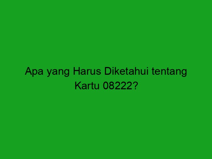 08222 kartu apa