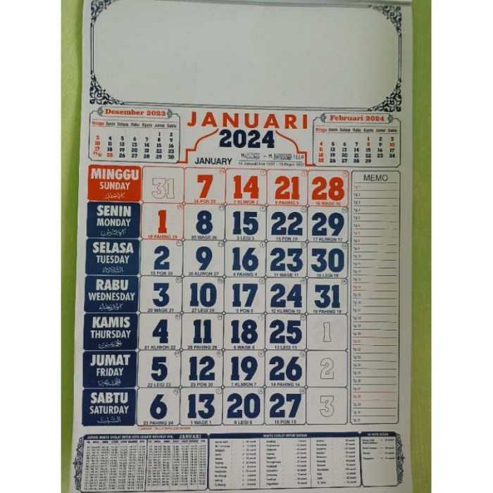 Kalender jawa 2007 lengkap dengan weton