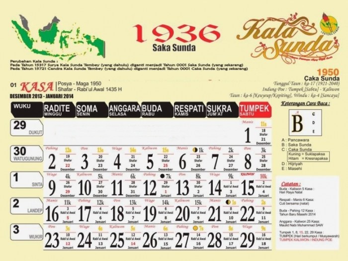 Kalender 1982 lengkap dengan weton