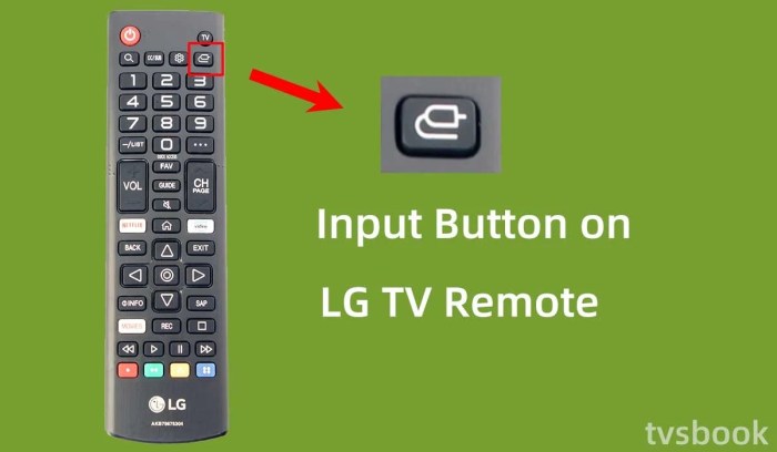 Fungsi tombol remot tv lg led