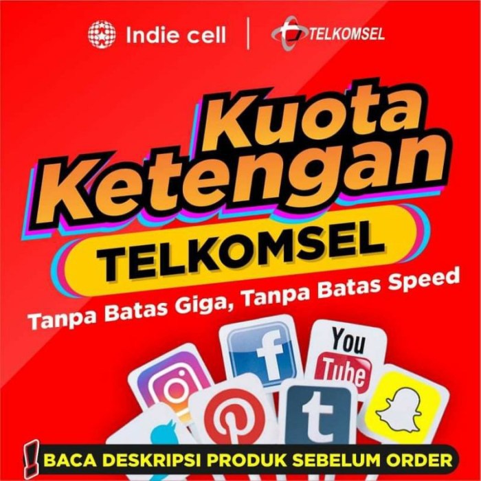 Cara menggunakan kuota chat music games sosmed telkomsel