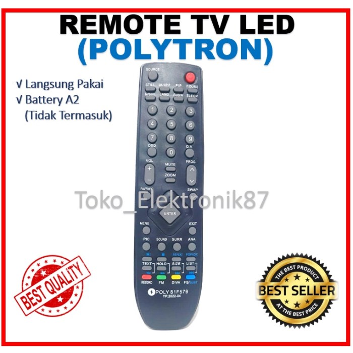 Cara memprogram tv polytron dengan remot