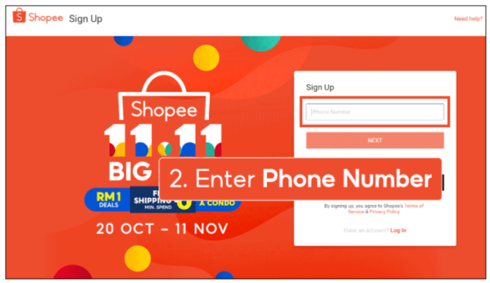 Cara melihat umur akun shopee