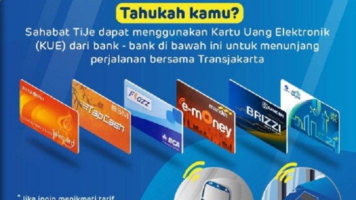 Naik transjakarta pakai kartu krl