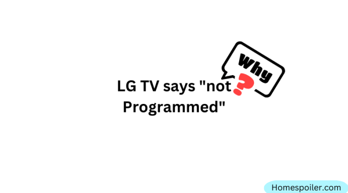 Tv belum diprogram