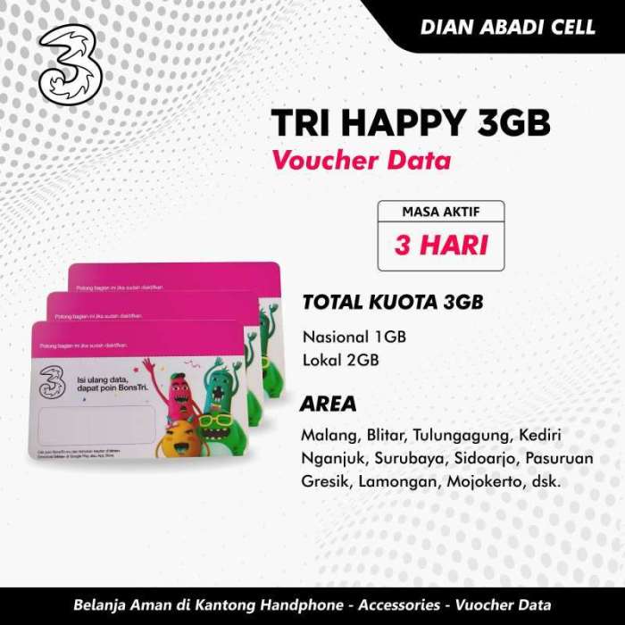 Cara berhenti paket happy 3gb 3 hari 10rb