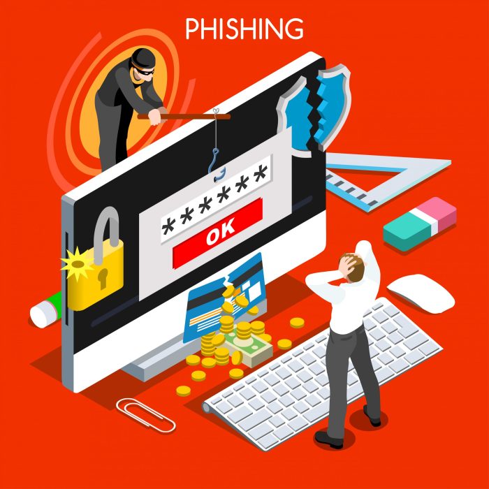 Phishing bait scams hacker